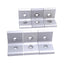 Used Lot of 6 80/20 4302 Aluminum Extrusion Inside Corner Bracket, 2-Hole, 15-Series