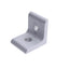 Used Lot of 6 80/20 4302 Aluminum Extrusion Inside Corner Bracket, 2-Hole, 15-Series