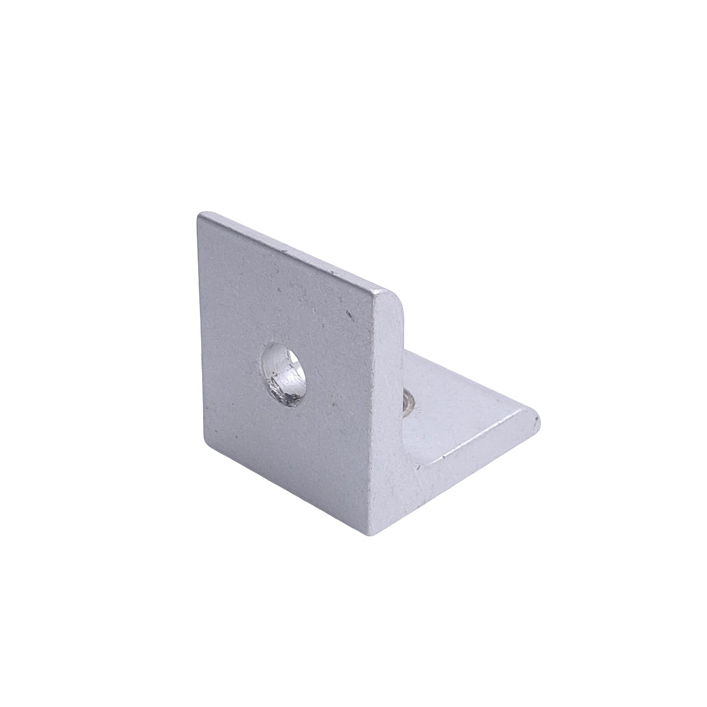Used Lot of 6 80/20 4302 Aluminum Extrusion Inside Corner Bracket, 2-Hole, 15-Series