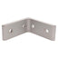 Used Lot of 10 80/20 4301 Tall Inside Corner Bracket, 4-Hole, 15-Series, 3x3x1.31in