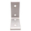 Used Lot of 10 80/20 4301 Tall Inside Corner Bracket, 4-Hole, 15-Series, 3x3x1.31in