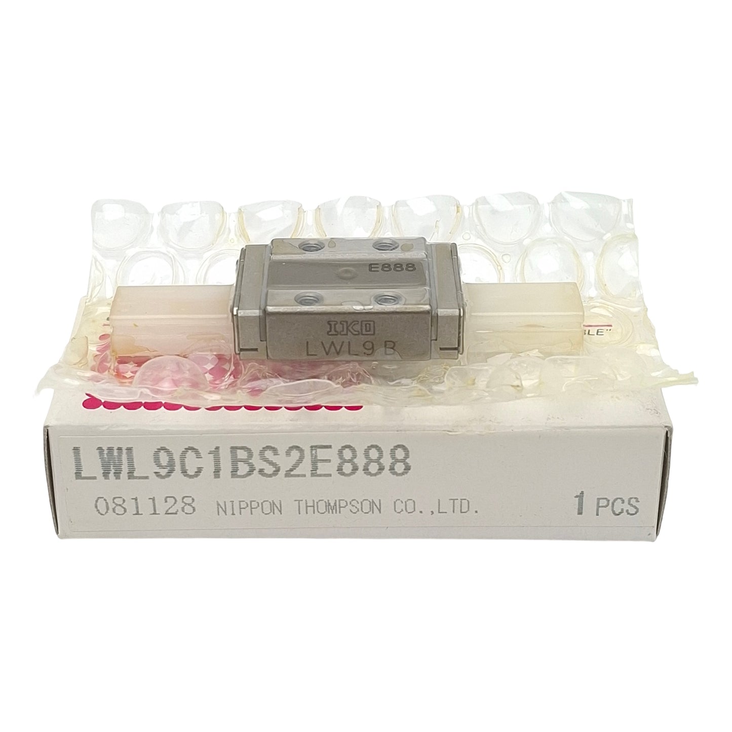 New IKO LWL9C1BS2E888 Linear Slide, 30mm L x 20mm W, M3 Holes, 1810N Load