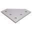 Used Lot of 8 80/20 4351 90 Degree Angled Flat Plate, 15-Series, 5-Hole, 4.5 x 4.5in