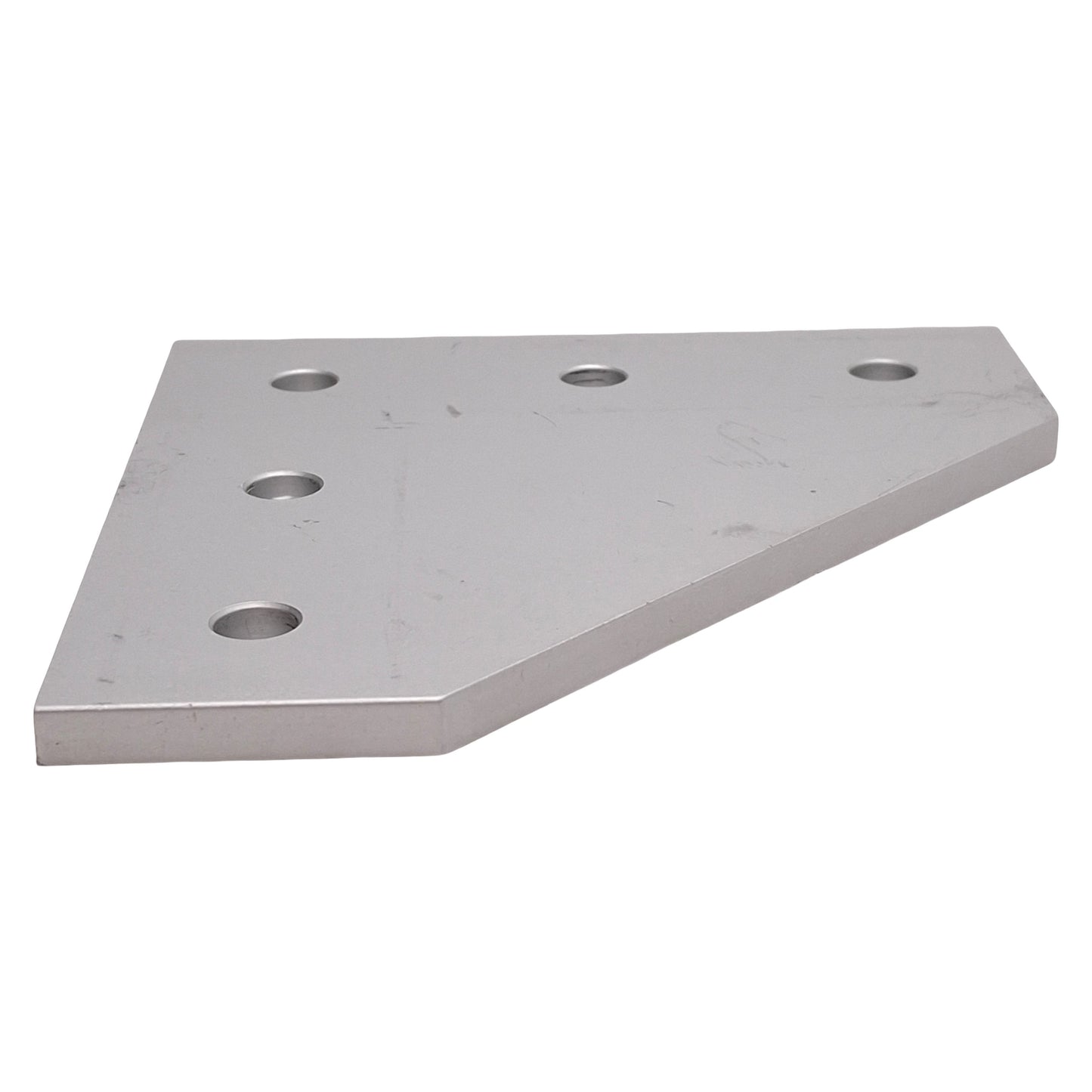 Used Lot of 8 80/20 4351 90 Degree Angled Flat Plate, 15-Series, 5-Hole, 4.5 x 4.5in