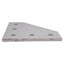 Used Lot of 8 80/20 4351 90 Degree Angled Flat Plate, 15-Series, 5-Hole, 4.5 x 4.5in