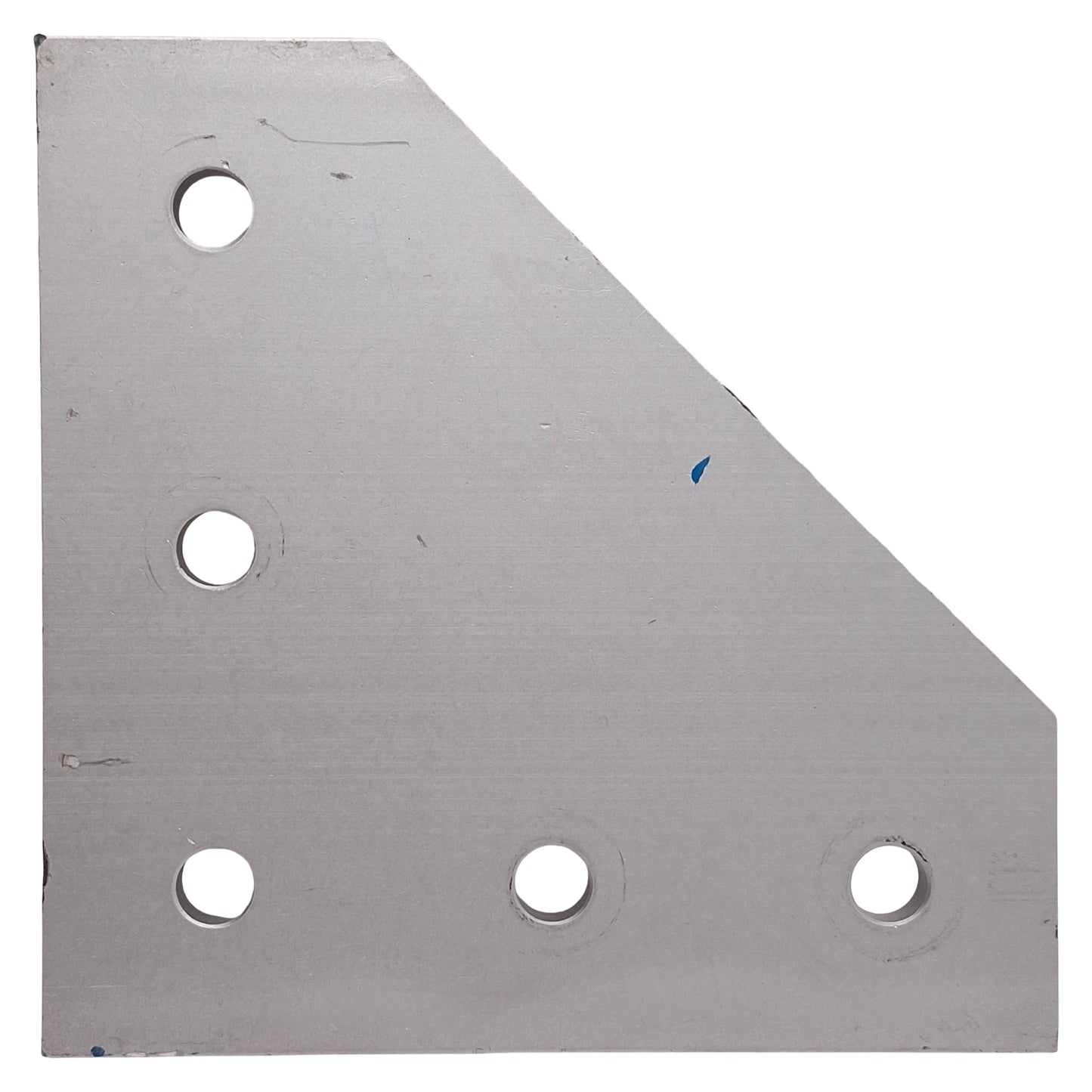 Used Lot of 8 80/20 4351 90 Degree Angled Flat Plate, 15-Series, 5-Hole, 4.5 x 4.5in
