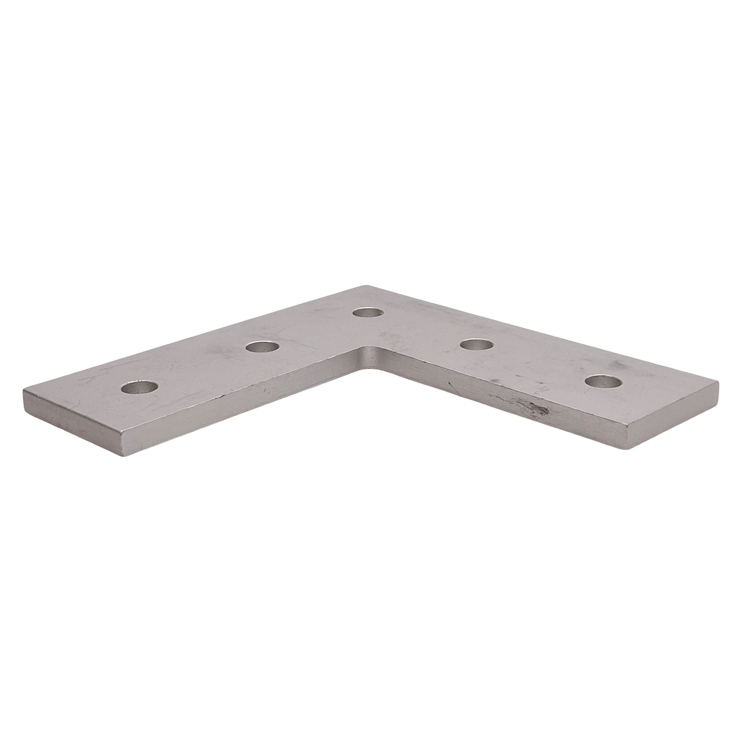 Used Lot of 4 80/20 4481 Aluminum L Flat Plate, 15-Series, 5-Hole, 4.5in x 4.5in