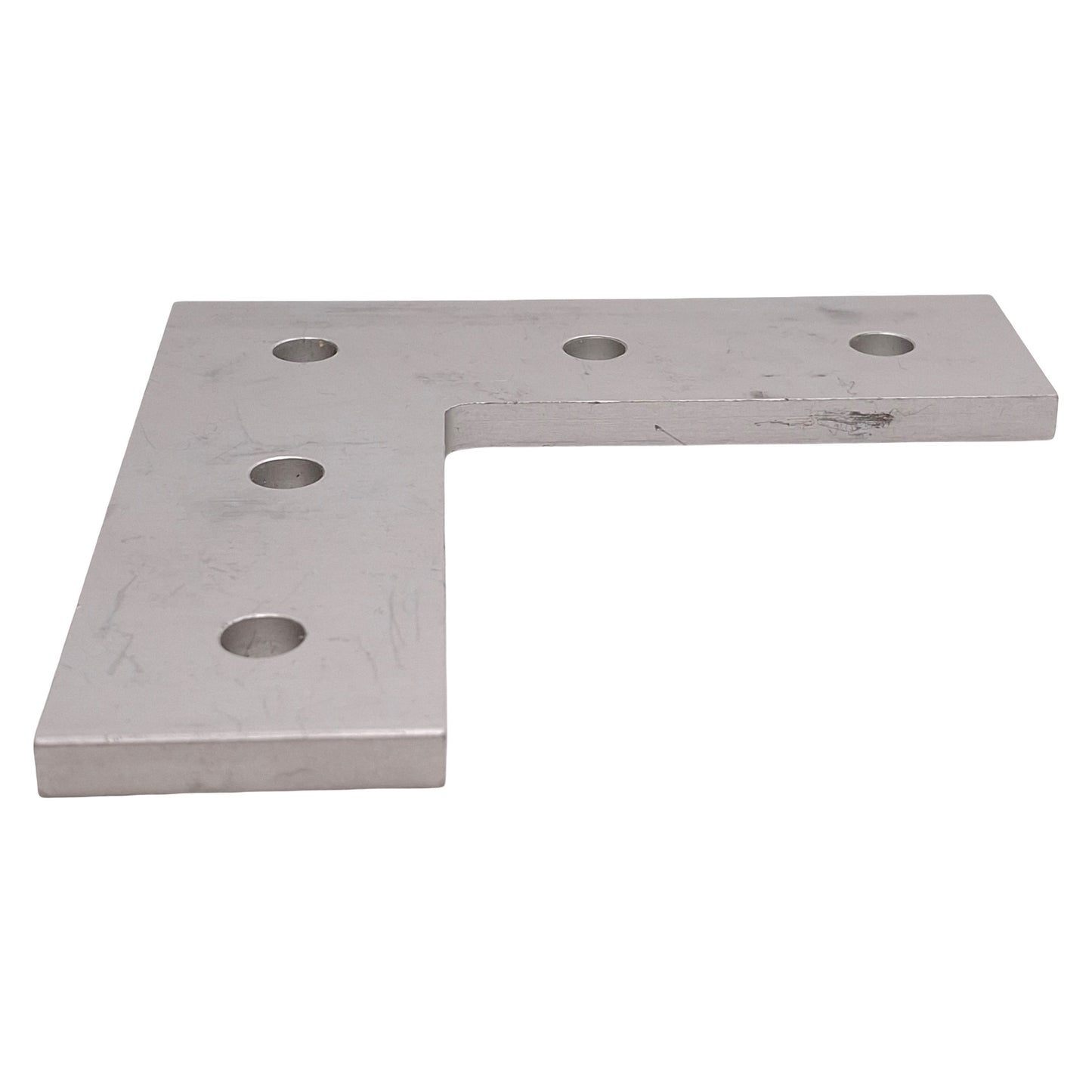 Used Lot of 4 80/20 4481 Aluminum L Flat Plate, 15-Series, 5-Hole, 4.5in x 4.5in