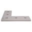 Used Lot of 4 80/20 4481 Aluminum L Flat Plate, 15-Series, 5-Hole, 4.5in x 4.5in