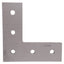 Used Lot of 4 80/20 4481 Aluminum L Flat Plate, 15-Series, 5-Hole, 4.5in x 4.5in