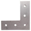 Used Lot of 4 80/20 4481 Aluminum L Flat Plate, 15-Series, 5-Hole, 4.5in x 4.5in