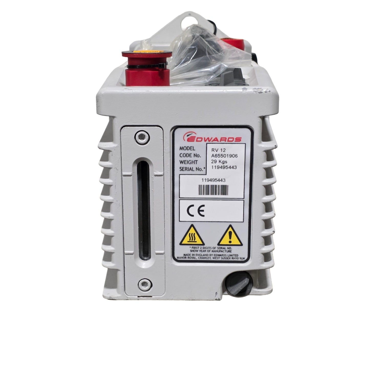 New – Open box Edwards RV12 Two Stage Rotary Vane Vacuum Pump 10CFM, 115VAC, 3 x 10-² mbar