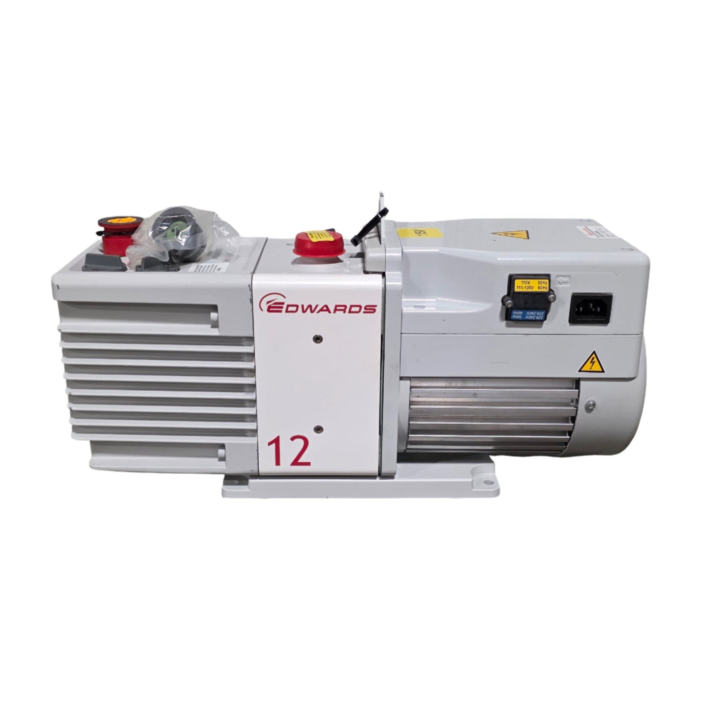New – Open box Edwards RV12 Two Stage Rotary Vane Vacuum Pump 10CFM, 115VAC, 3 x 10-² mbar