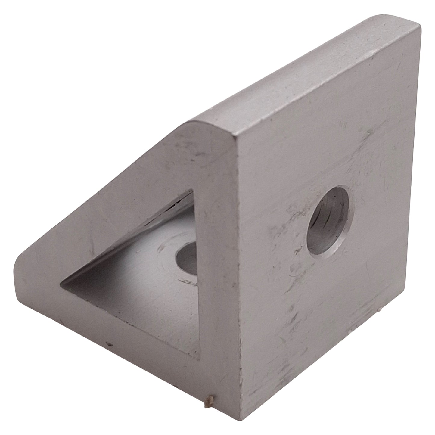 Used Lot of 8 80/20 4332 Gusseted Inside Corner Bracket 15-Series, 1.5 x 1.5 x 1.31in