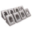 Used Lot of 8 80/20 4332 Gusseted Inside Corner Bracket 15-Series, 1.5 x 1.5 x 1.31in