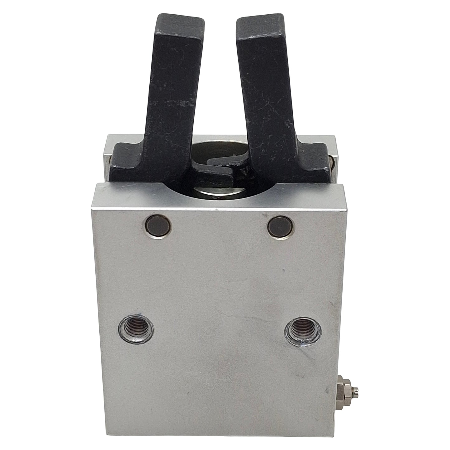 Used SMC MHC2-25D Pneumatic Gripper, ø25mm Bore, 30°~-10° Angle, 1.36Nm, 0.6MPa, M6