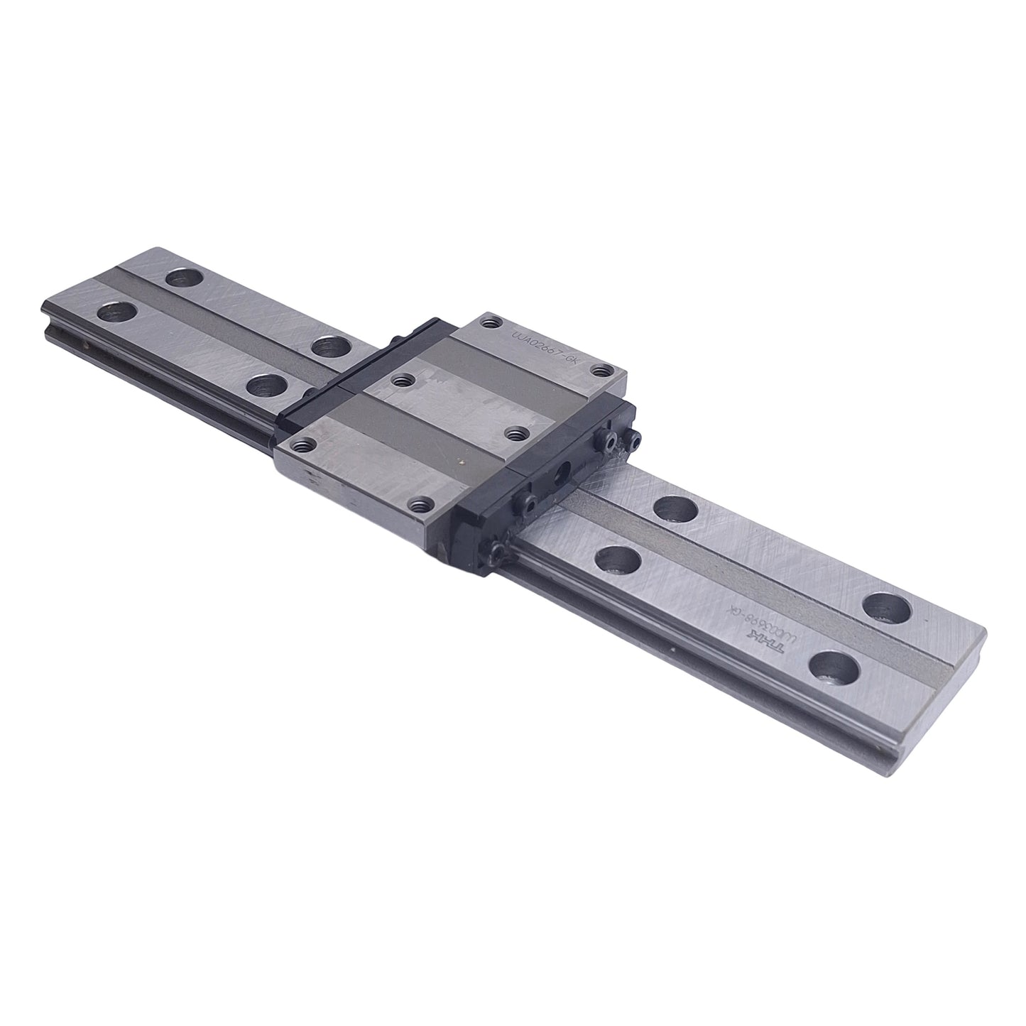 Used THK HRW17 Linear Bearing Block on 189mm Rail, Carriage: 60 x 33.5mm *Incomplete*