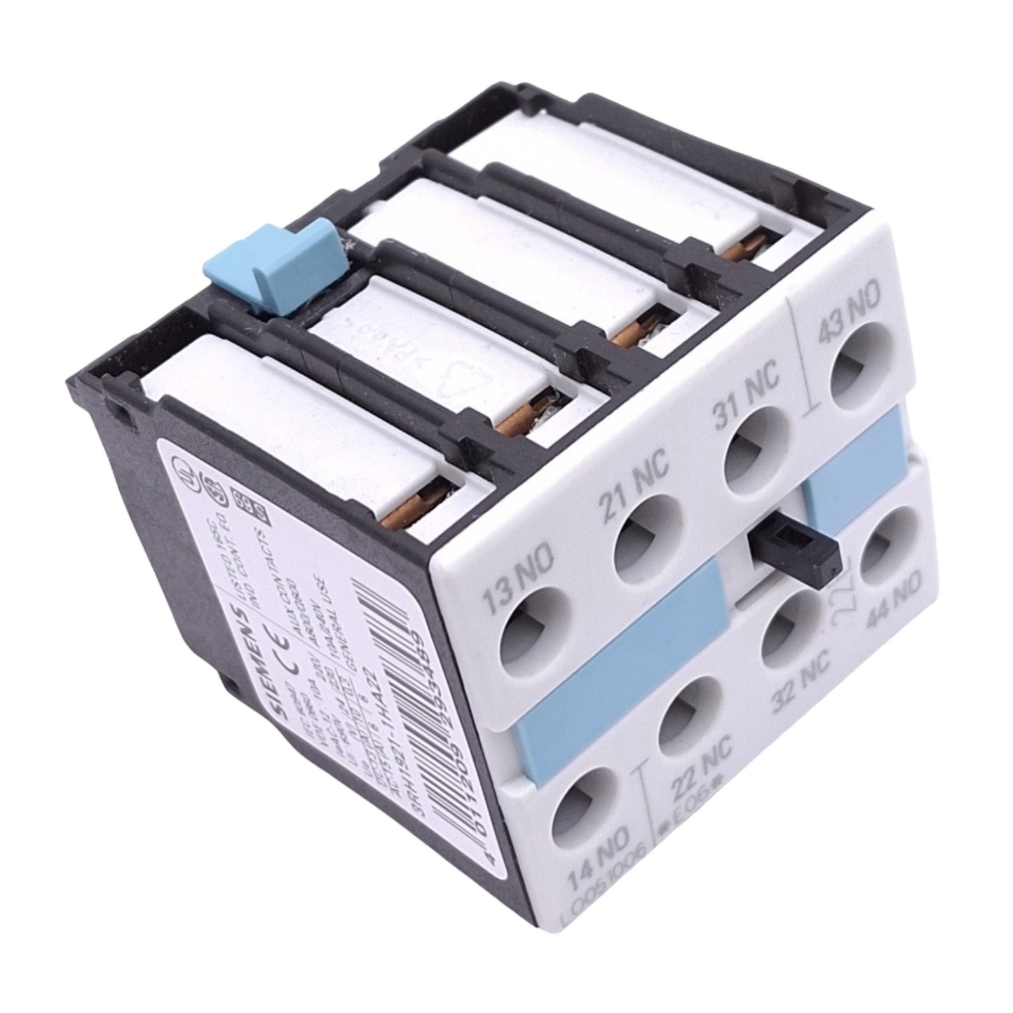 Used Siemens 3RH1921-1HA22 Auxiliary Contact Block for SIRIUS S00-S3, 2NO 2NC