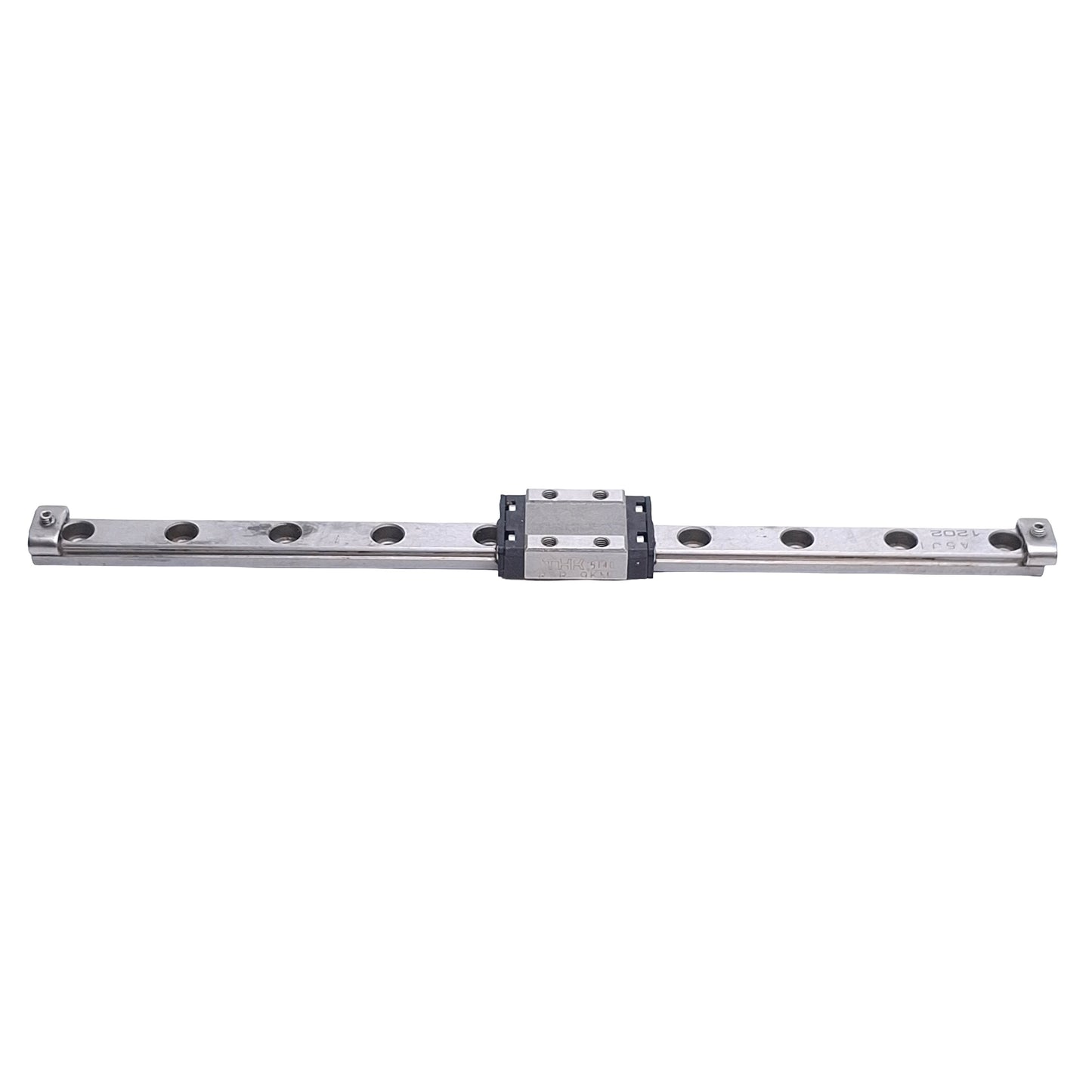 Used THK RSR 9KM Linear Bearing, 4x M3 Tapped Holes, Rail: 190mm x 9mm x 5.5mm