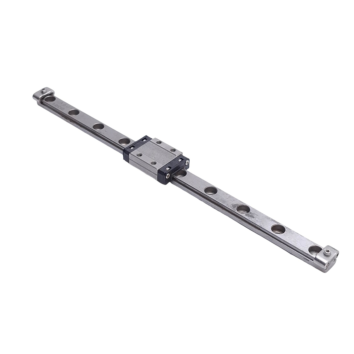 Used THK RSR 9KM Linear Bearing, 4x M3 Tapped Holes, Rail: 190mm x 9mm x 5.5mm