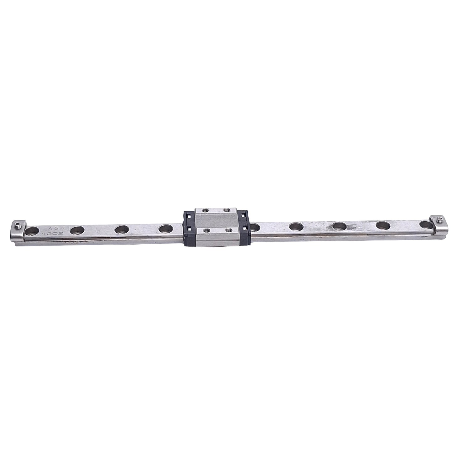Used THK RSR 9KM Linear Bearing, 4x M3 Tapped Holes, Rail: 190mm x 9mm x 5.5mm