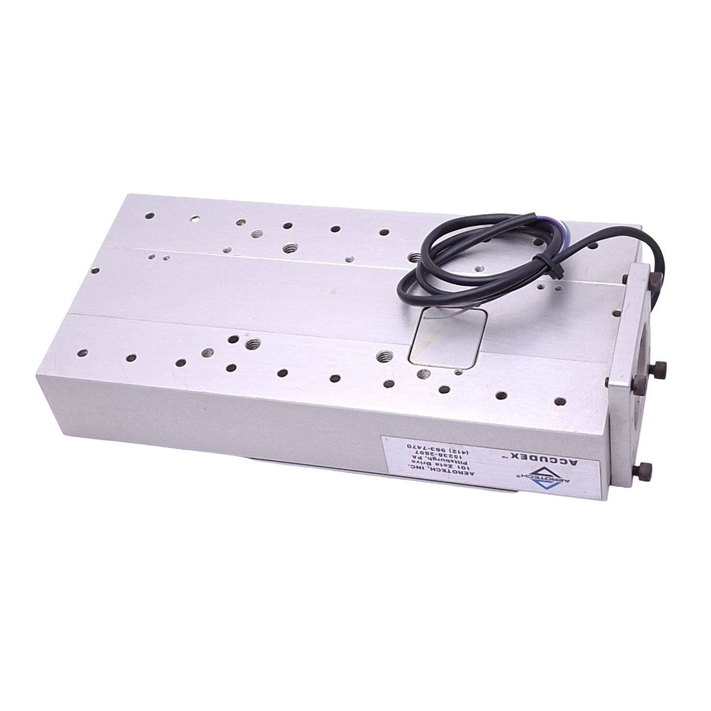 Used Aerotech ATS100-50 Ball Screw Linear Actuator, 50mm Travel, 2mm Lead, NEMA 23