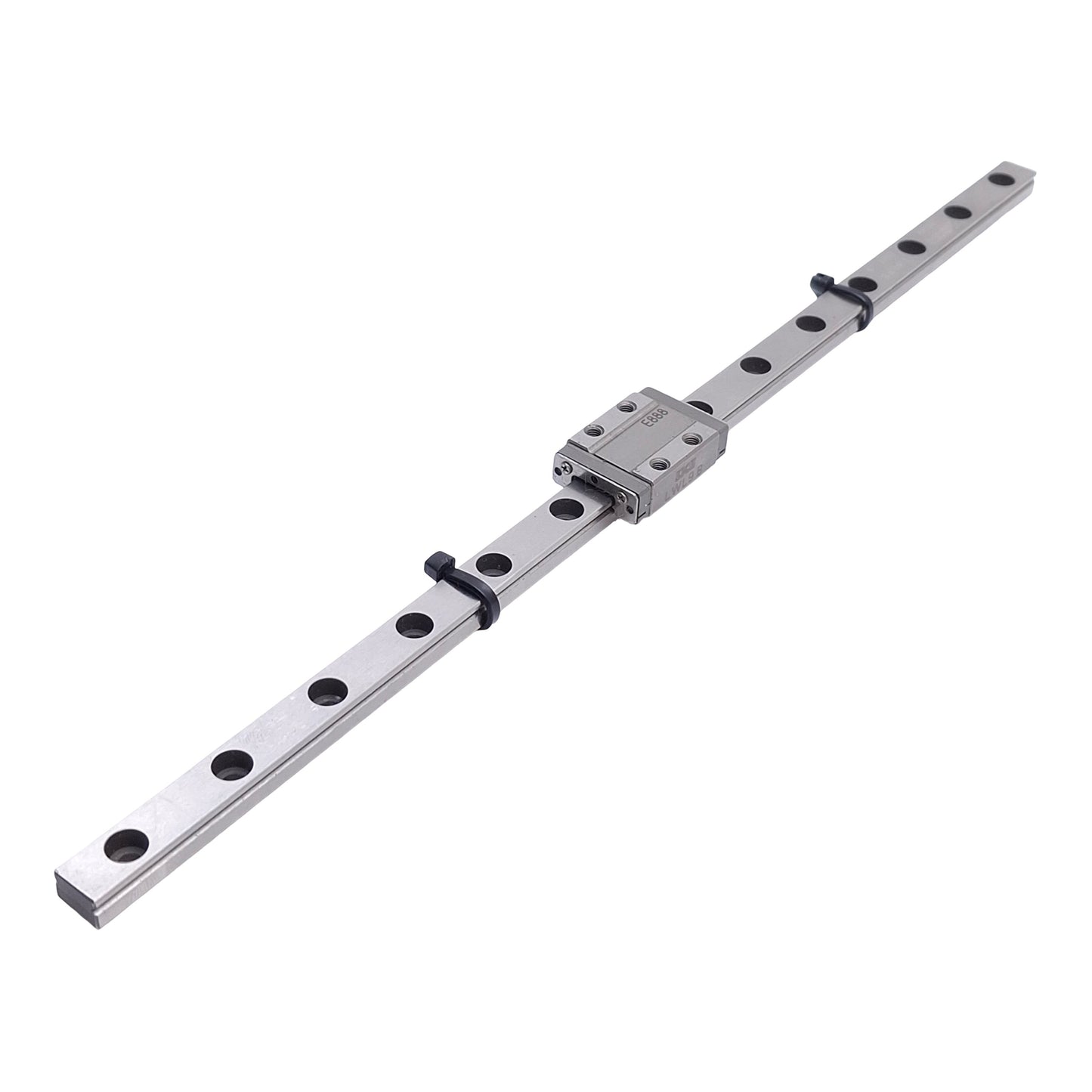 Used IKO LWL9B Linear Ball Bearing Carriage Slide on 178mm Guide Rail, 9mm Wide