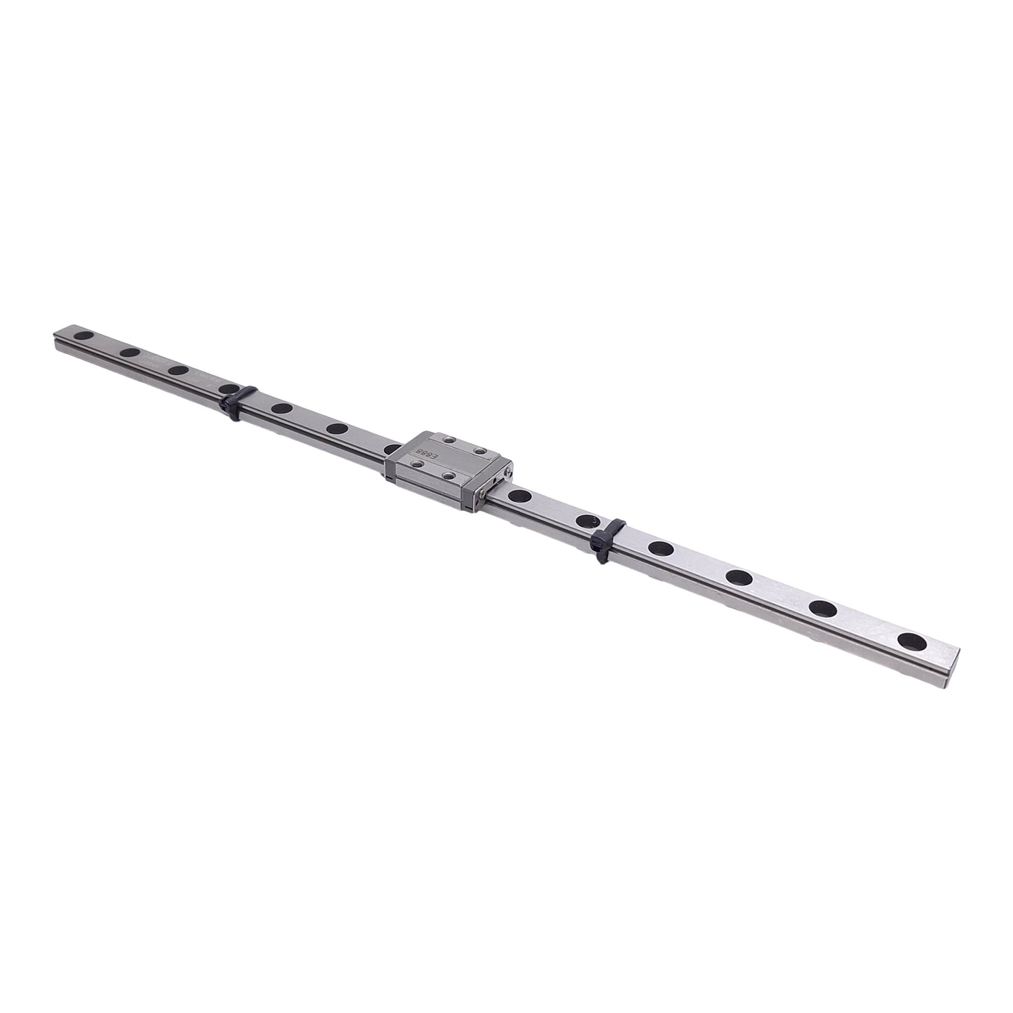 Used IKO LWL9B Linear Ball Bearing Carriage Slide on 178mm Guide Rail, 9mm Wide