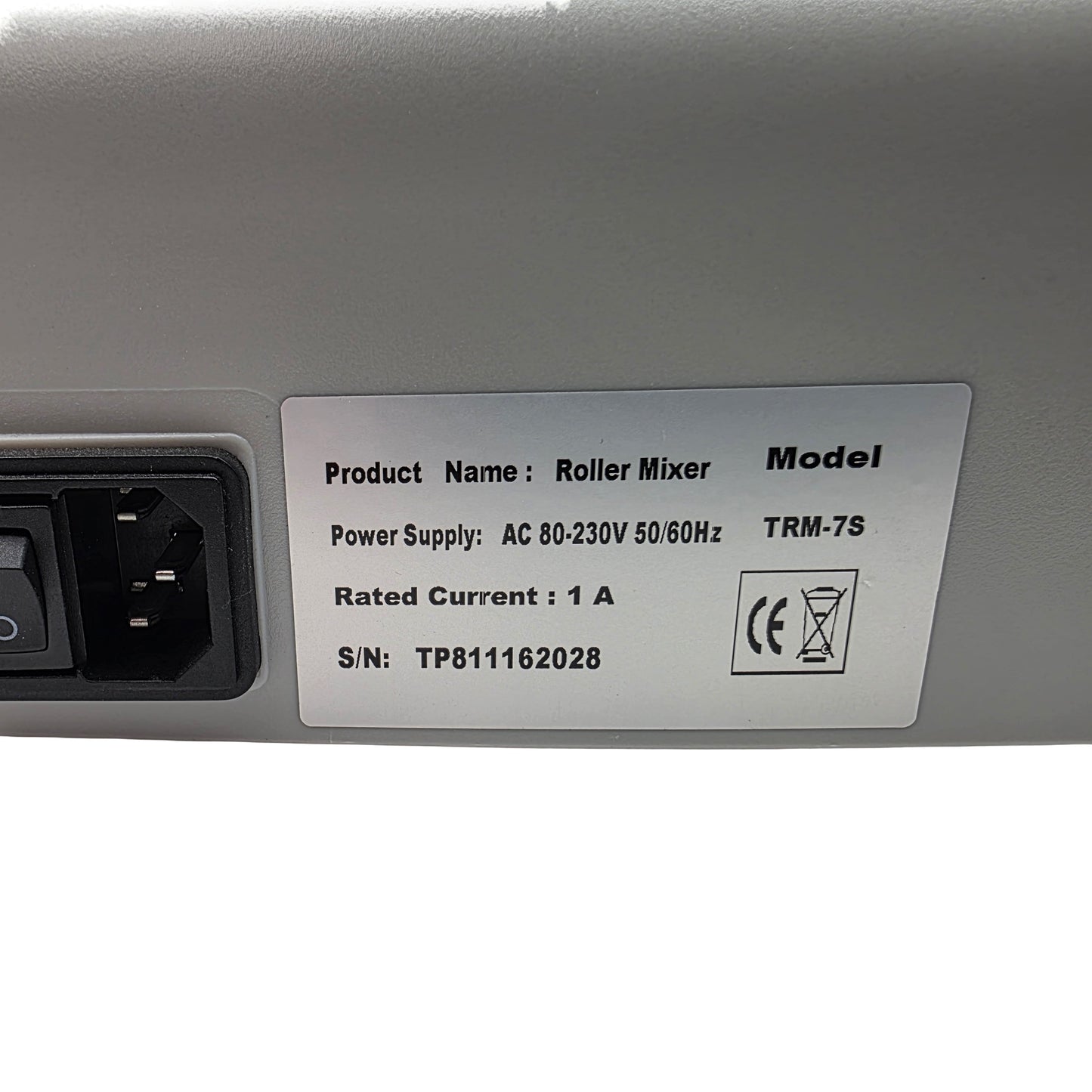 Used TRM-7S Digital Display Laboratory Roller Mixer 7-Rollers, 10-99RPM, 80-250VAC