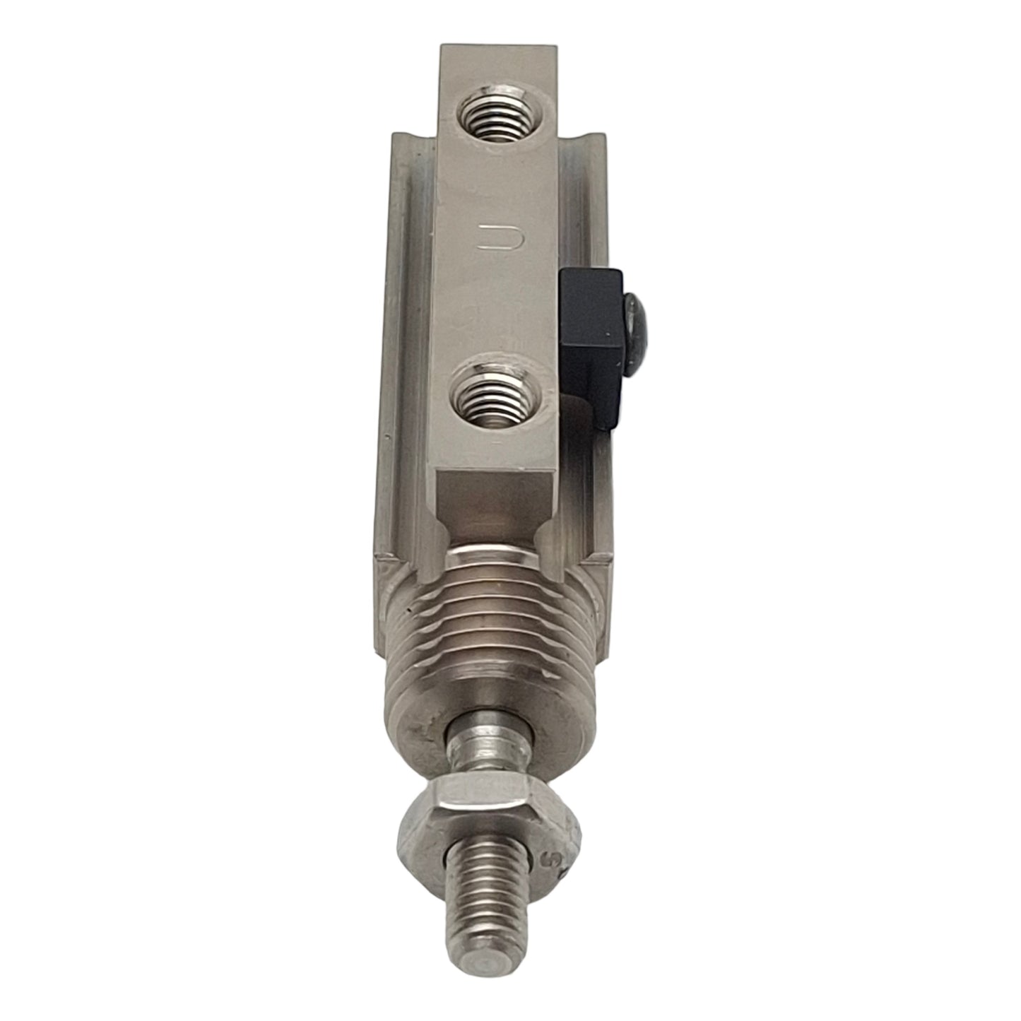 Used SMC NCDJPB10-050D Pin Pneumatic Cylinder ø3/8" Bore, 1/2" Stroke, #10-32, 100psi