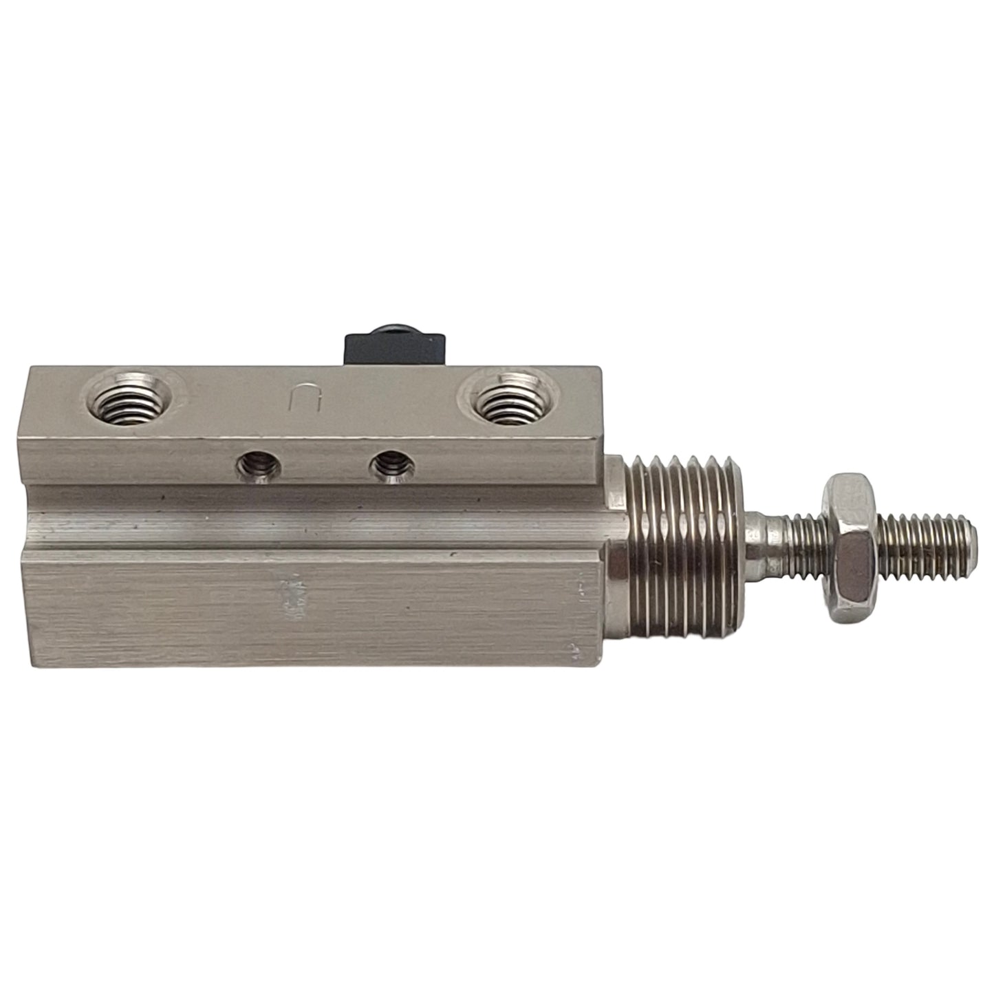 Used SMC NCDJPB10-050D Pin Pneumatic Cylinder ø3/8" Bore, 1/2" Stroke, #10-32, 100psi