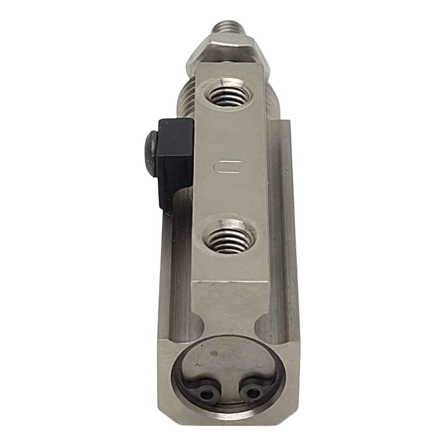 Used SMC NCDJPB10-050D Pin Pneumatic Cylinder ø3/8" Bore, 1/2" Stroke, #10-32, 100psi