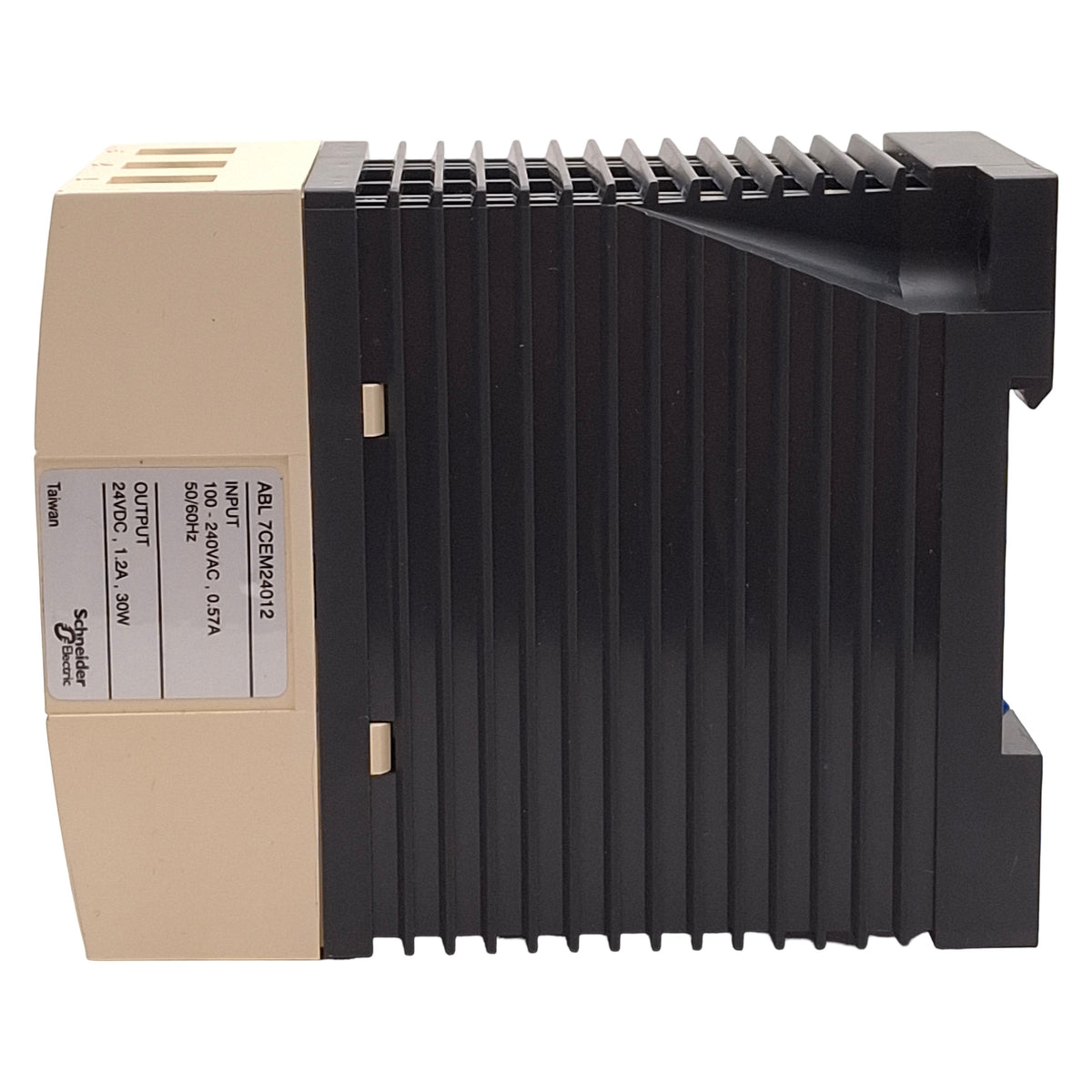 Used Telemecanique ABL7CEM24012 PLC Power Supply, 30W, 100-240VAC Input, 24VDC Output