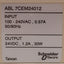 Used Telemecanique ABL7CEM24012 PLC Power Supply, 30W, 100-240VAC Input, 24VDC Output
