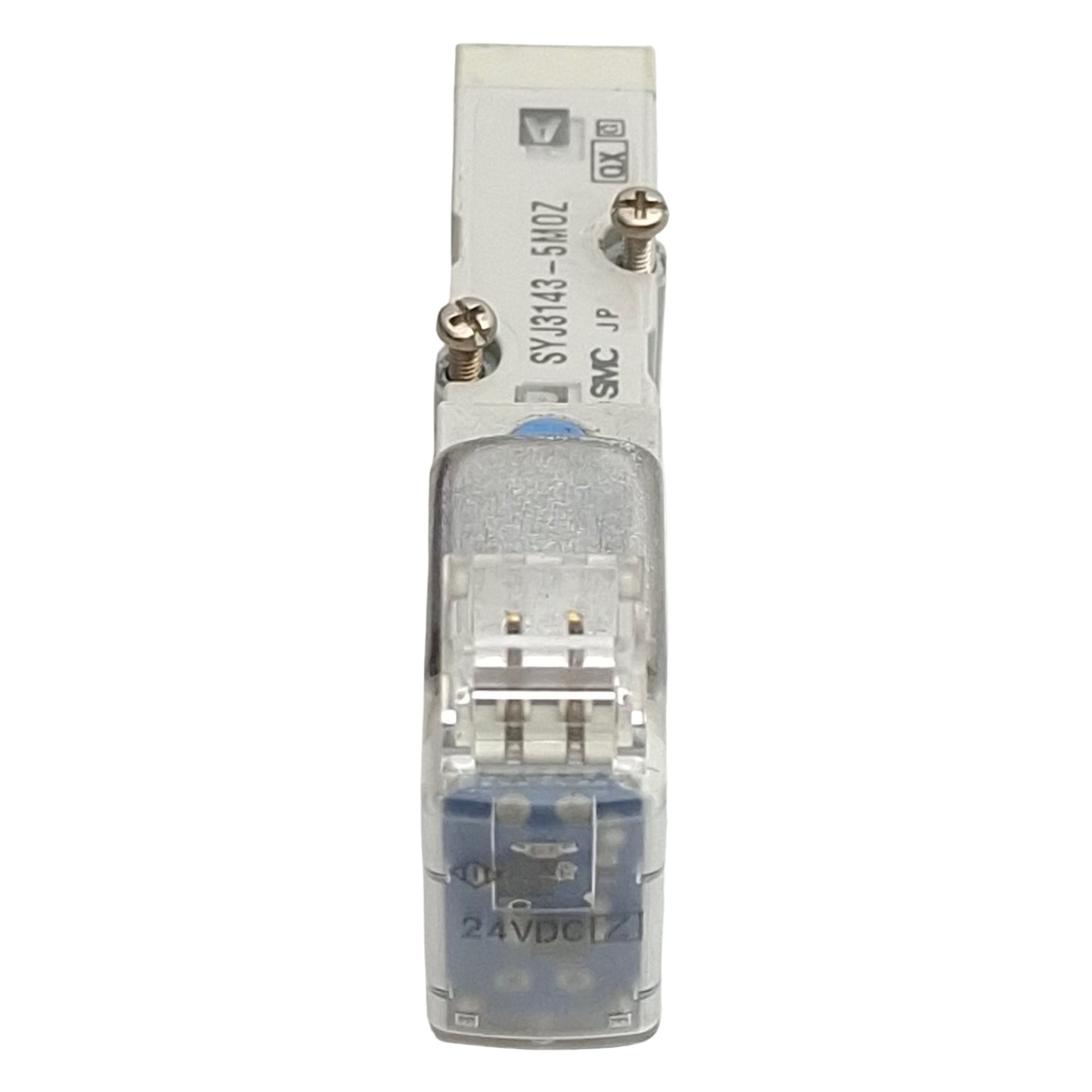 Used SMC SYJ3143-5MOZ Solenoid Valve, 5/2-Way, 0.15-0.7MPa, Base-Mount, 24VDC Coil