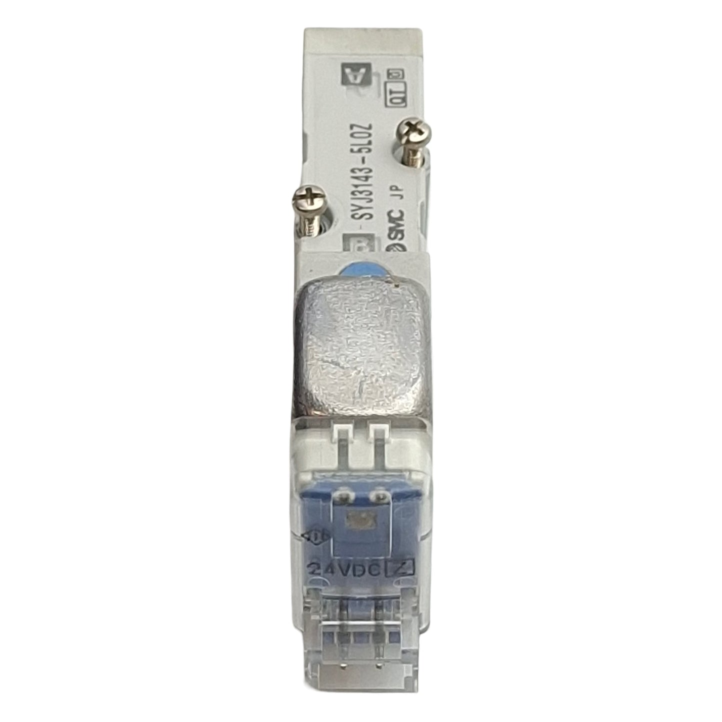Used SMC SYJ3143-5LOZ Solenoid Valve, 5/2-Way, 0.15-0.7MPa, Base-Mount, 24VDC Coil