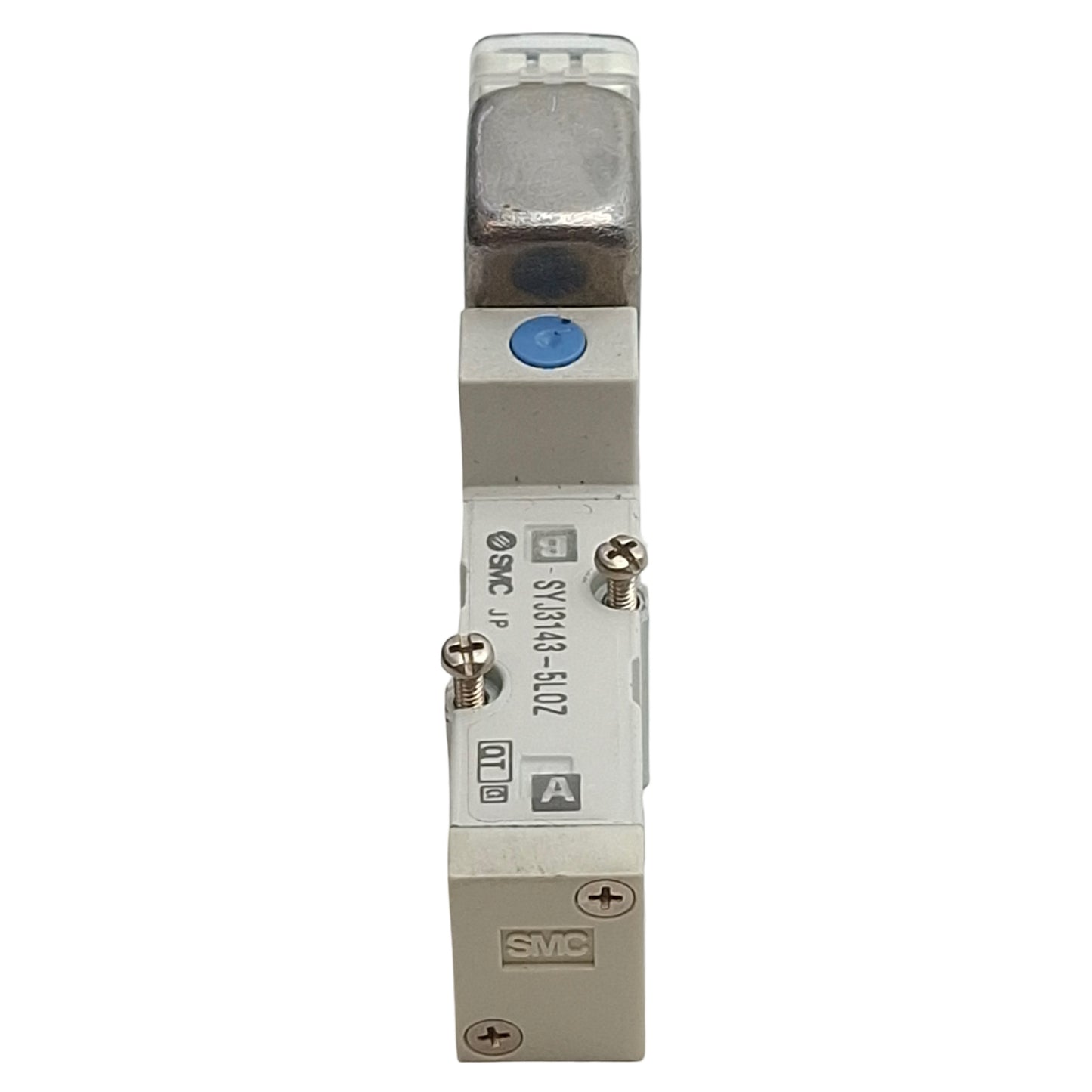 Used SMC SYJ3143-5LOZ Solenoid Valve, 5/2-Way, 0.15-0.7MPa, Base-Mount, 24VDC Coil