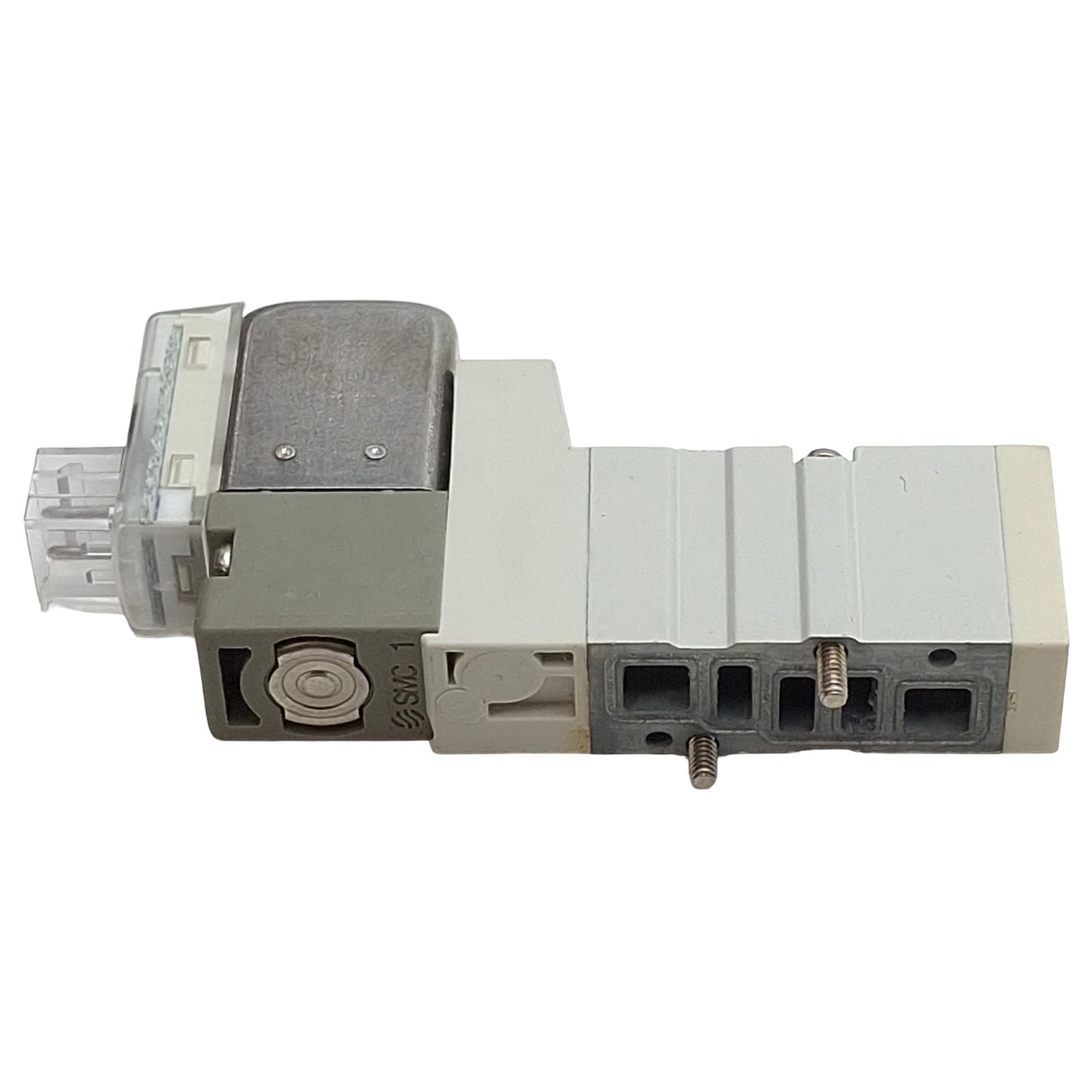 Used SMC SYJ3143-5LOZ Solenoid Valve, 5/2-Way, 0.15-0.7MPa, Base-Mount, 24VDC Coil