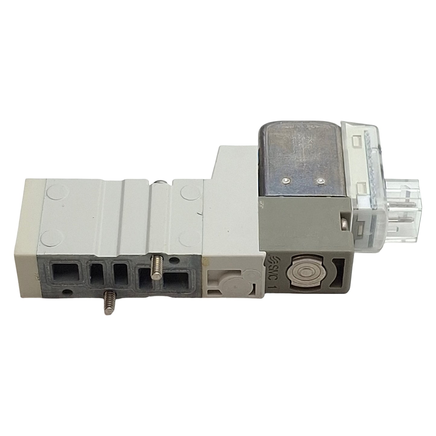 Used SMC SYJ3143-5LOZ Solenoid Valve, 5/2-Way, 0.15-0.7MPa, Base-Mount, 24VDC Coil