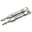 Used Lot of 2 SMC NCJ2D10-050 Pneumatic Cylinder, ø3/8in Bore, 1/2in Stroke, 100psi