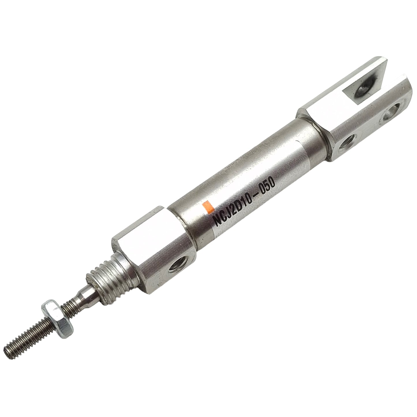 Used Lot of 2 SMC NCJ2D10-050 Pneumatic Cylinder, ø3/8in Bore, 1/2in Stroke, 100psi