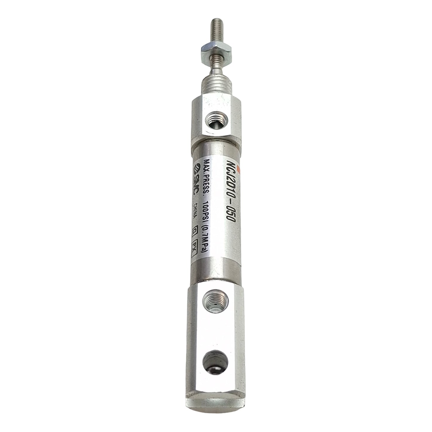 Used Lot of 2 SMC NCJ2D10-050 Pneumatic Cylinder, ø3/8in Bore, 1/2in Stroke, 100psi