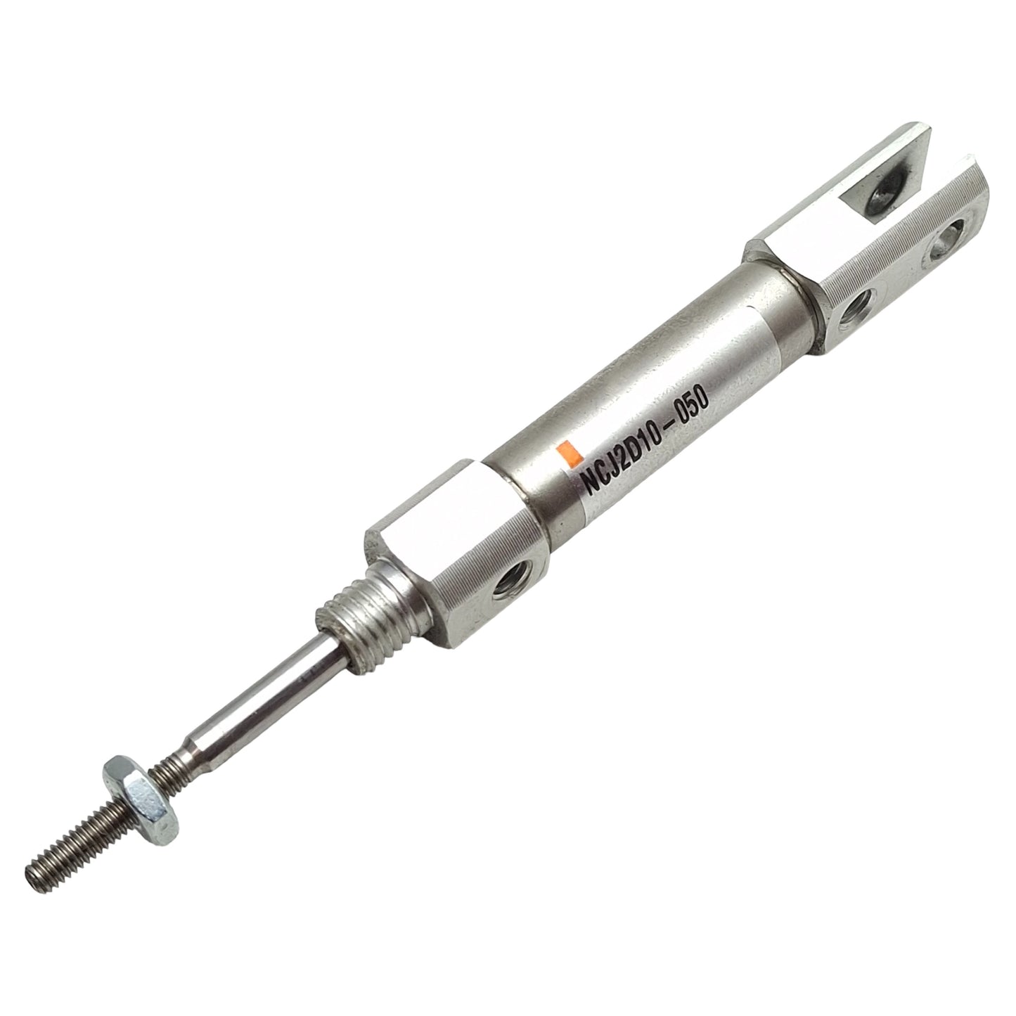 Used Lot of 2 SMC NCJ2D10-050 Pneumatic Cylinder, ø3/8in Bore, 1/2in Stroke, 100psi
