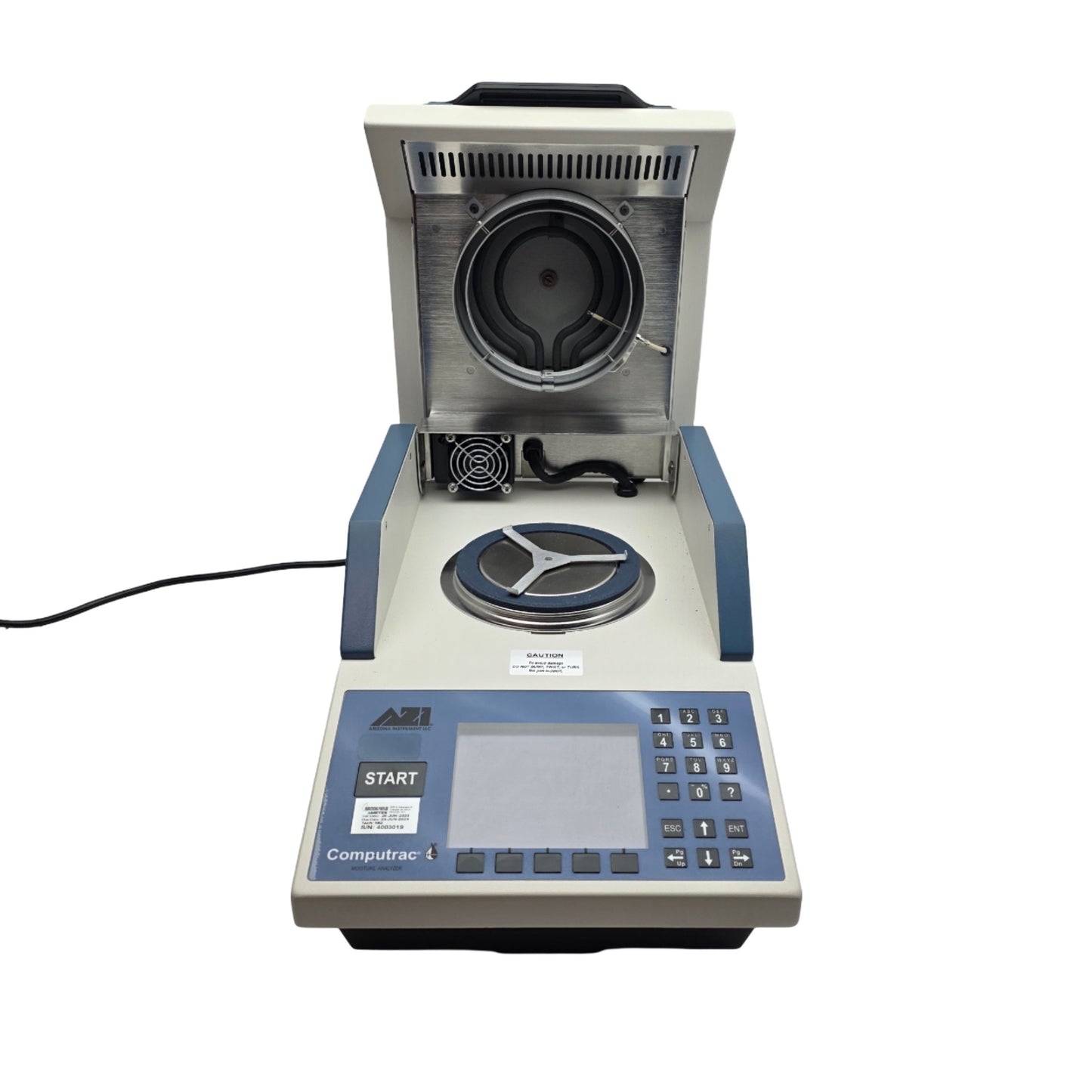 Used AZI Brookfield Ametek Computrac MAX 4000XL Moisture And Solids Analyzer 115VAC