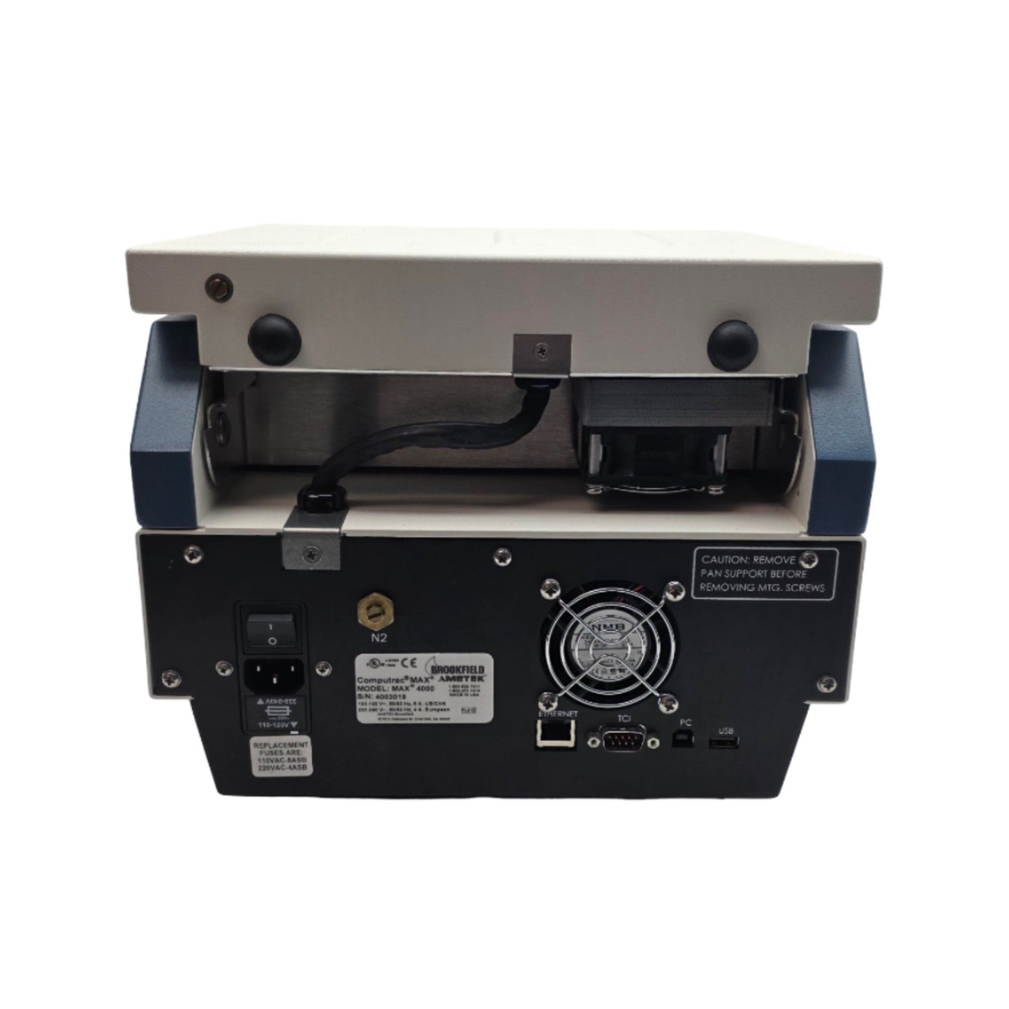Used AZI Brookfield Ametek Computrac MAX 4000XL Moisture And Solids Analyzer 115VAC