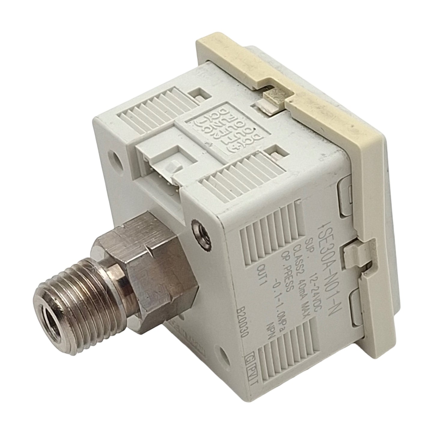 Used SMC ISE30A-N01-N Digital Pressure Switch, NPN, 12-24VDC, -0.1~1MPa, 1/8in NPT