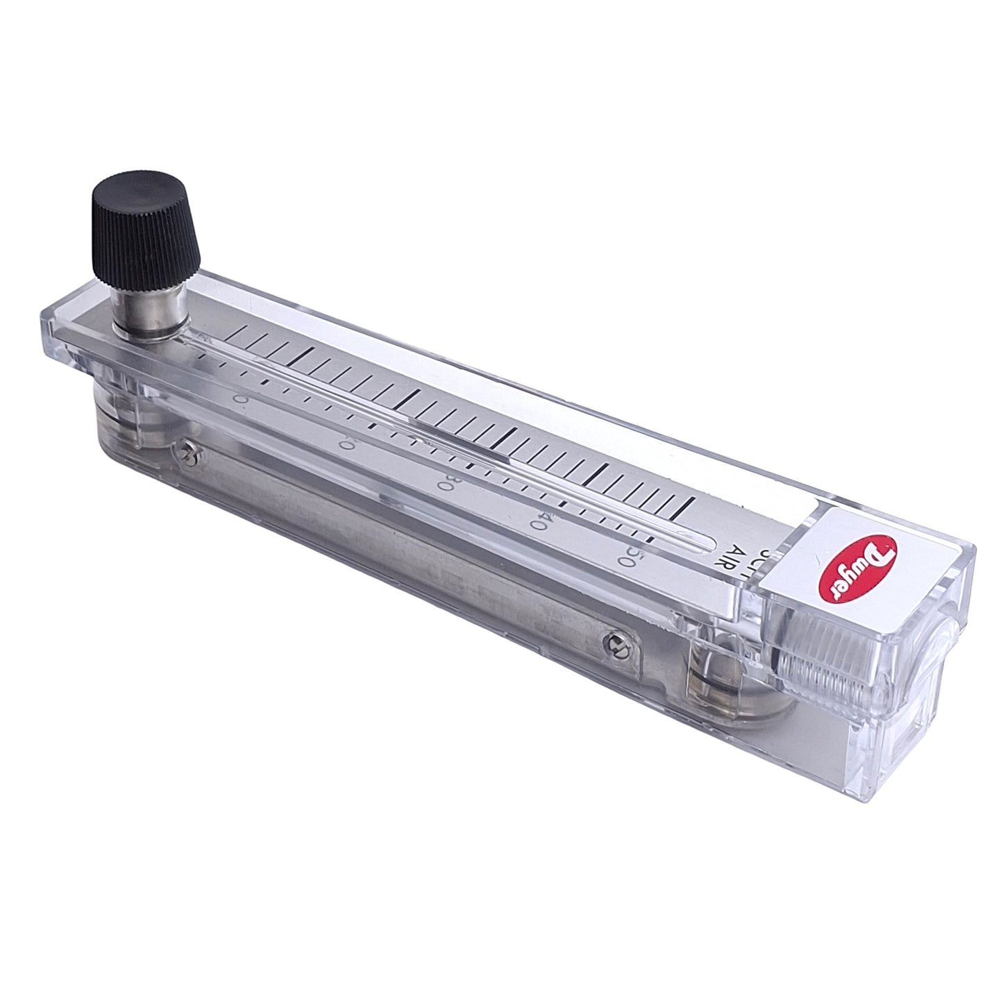 Used Dwyer RMB-52-SSV Air Flow Meter, Scale: 5" Range: 4-50 SCFH, Ports: 1/4" NPT