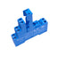 New Lot of 4 Finder 95.05 Relay Sockets for 40 Series, 8-Pin, 10A 250V Max, DIN Rail