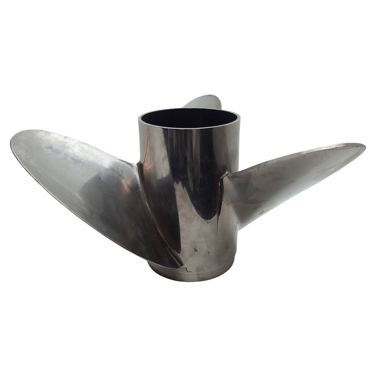Used OMC Evinrude Johnson Raker 3855154 Propeller, 14-1/2" x 22" Pitch, LH, 19 Spline