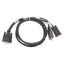 Used Parker 71-021600-04 Rev C Command Cable, Aries to 6K, Encoder & Drive, 4ft